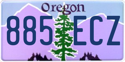OR license plate 885ECZ