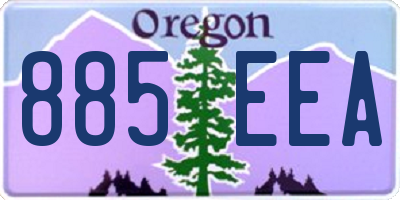OR license plate 885EEA
