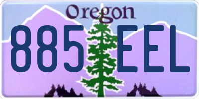 OR license plate 885EEL