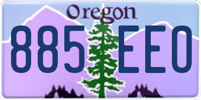 OR license plate 885EEO