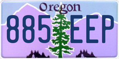 OR license plate 885EEP