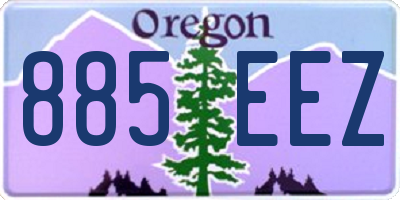 OR license plate 885EEZ