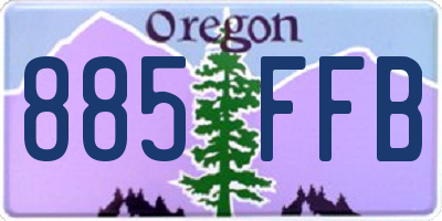OR license plate 885FFB