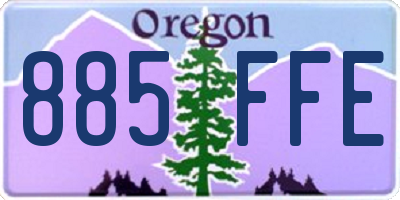 OR license plate 885FFE