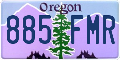 OR license plate 885FMR