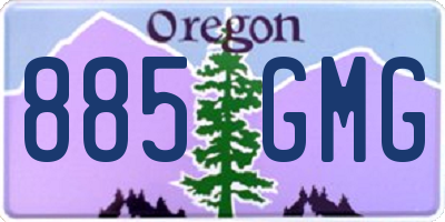 OR license plate 885GMG