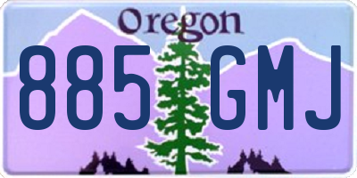 OR license plate 885GMJ