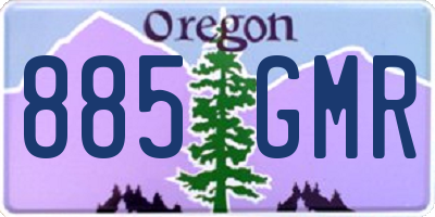 OR license plate 885GMR