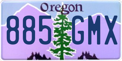 OR license plate 885GMX