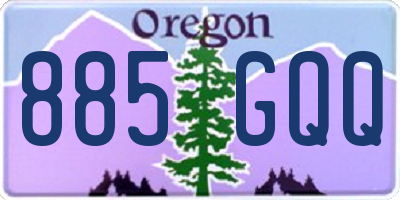 OR license plate 885GQQ