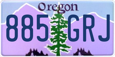 OR license plate 885GRJ