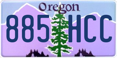 OR license plate 885HCC