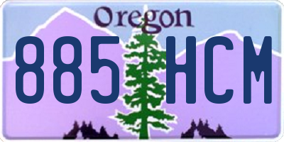 OR license plate 885HCM