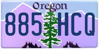 OR license plate 885HCQ