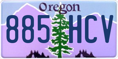 OR license plate 885HCV
