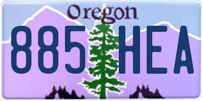 OR license plate 885HEA