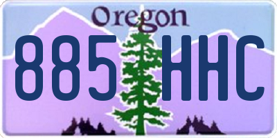 OR license plate 885HHC