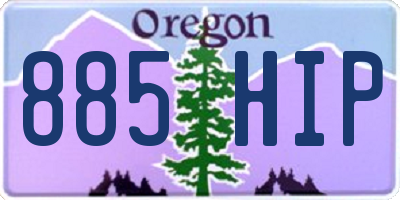OR license plate 885HIP