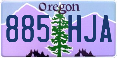 OR license plate 885HJA