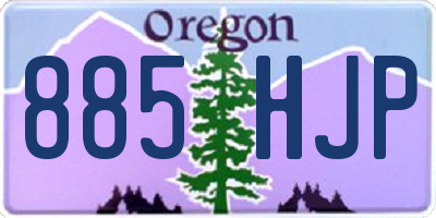 OR license plate 885HJP