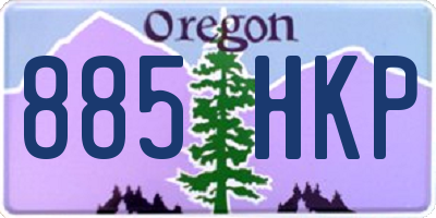 OR license plate 885HKP