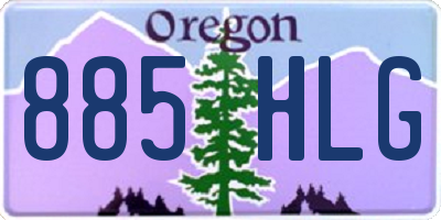 OR license plate 885HLG
