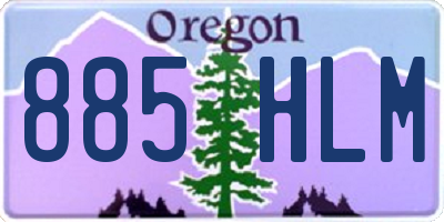 OR license plate 885HLM