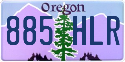 OR license plate 885HLR
