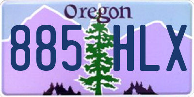 OR license plate 885HLX