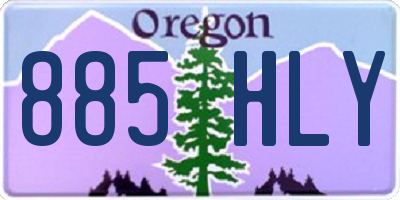 OR license plate 885HLY
