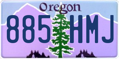 OR license plate 885HMJ