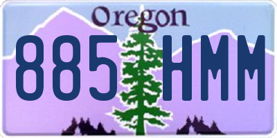 OR license plate 885HMM