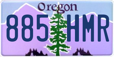 OR license plate 885HMR