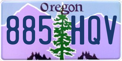 OR license plate 885HQV