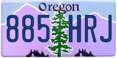OR license plate 885HRJ