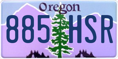 OR license plate 885HSR