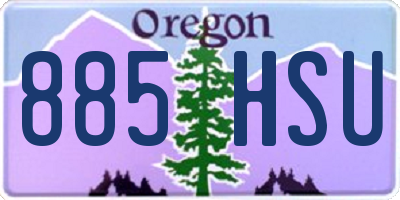 OR license plate 885HSU