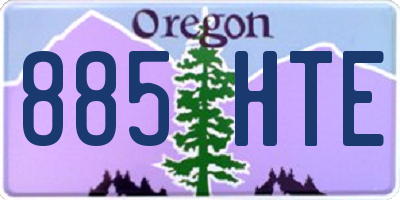 OR license plate 885HTE
