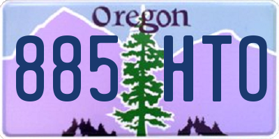 OR license plate 885HTO