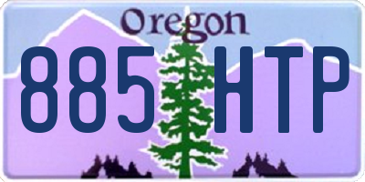 OR license plate 885HTP