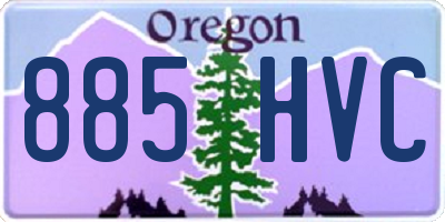 OR license plate 885HVC