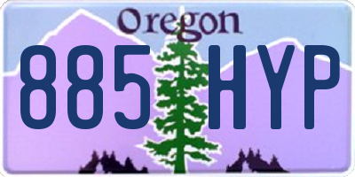 OR license plate 885HYP