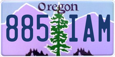 OR license plate 885IAM