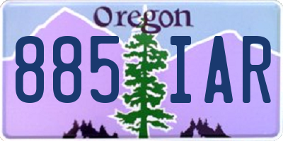 OR license plate 885IAR