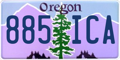 OR license plate 885ICA