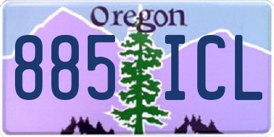 OR license plate 885ICL