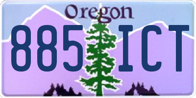OR license plate 885ICT