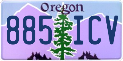 OR license plate 885ICV