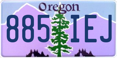 OR license plate 885IEJ