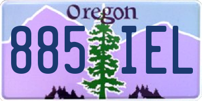 OR license plate 885IEL